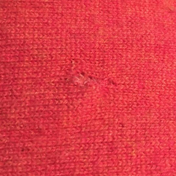 J. Crew Collection coral crew neck long sleeve Italian Cashmere Sz L sweater - Picture 9 of 10